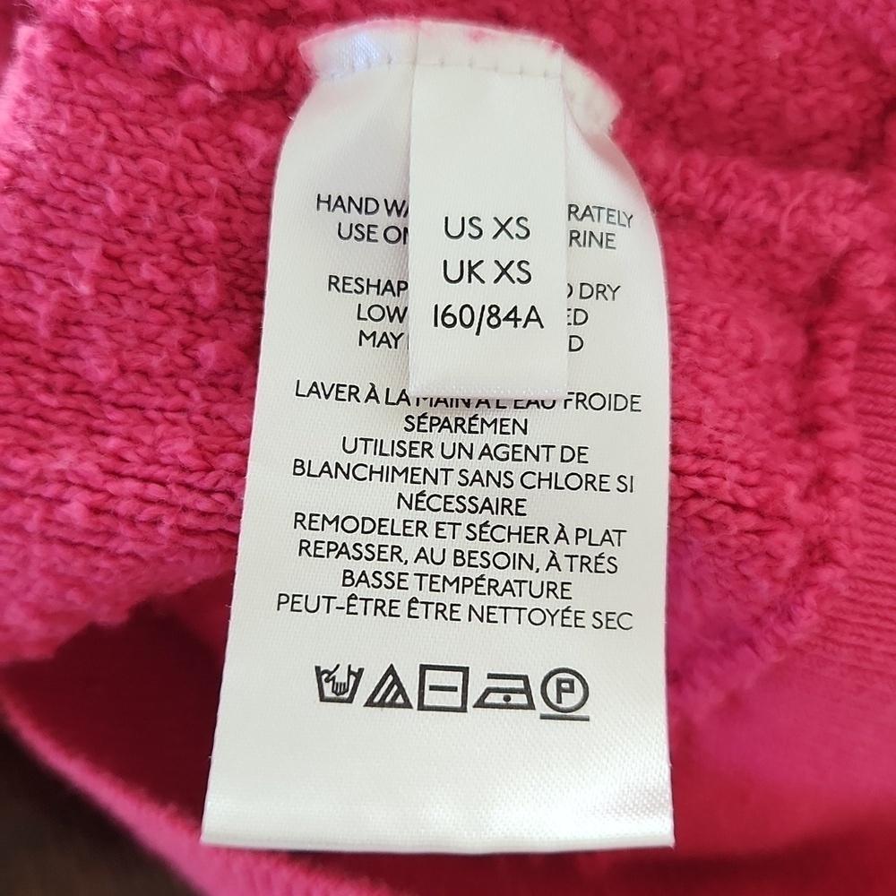 Free People Found My Friend Pink Boucle Pullover XS - Picture 6 of 10